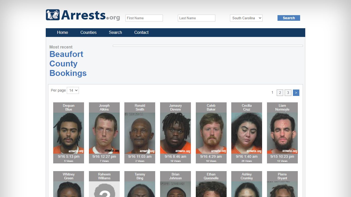 Beaufort County Arrests and Inmate Search